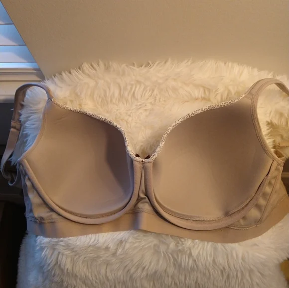 πLane Bryant Cacique Beige Balconette Bra 42C NWT π - Picture 9 of 11